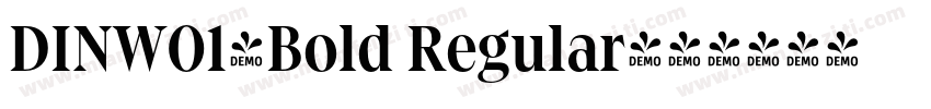 DINW01-Bold Regular字体转换